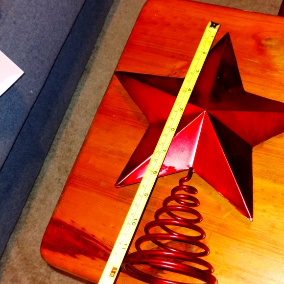 Red Star Christmas Tree Topper - Picture 3 of 3